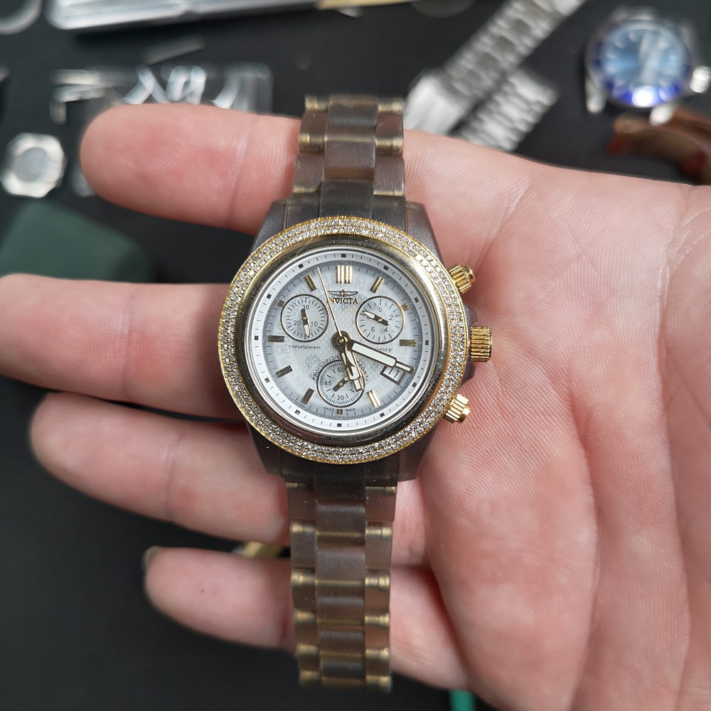 Invicta diamond chrono watch